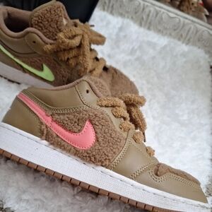 Teddy Bear OG Low Top Jordan 1s